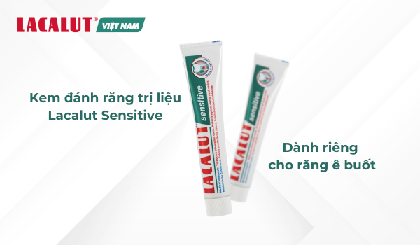 kem đánh răng lacalut sensitive dành riêng cho răng nhạy cảm
